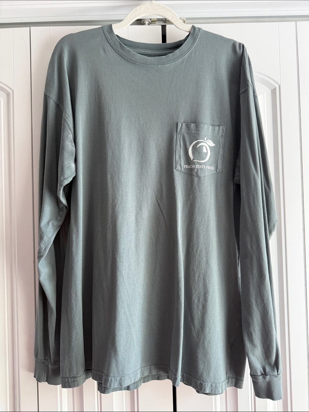 MENS PEACH STATE PRIDE LONG SLEEVE GRAPHIC TEE